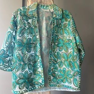 Draper’s & Damon’s Sheer Open Blazer